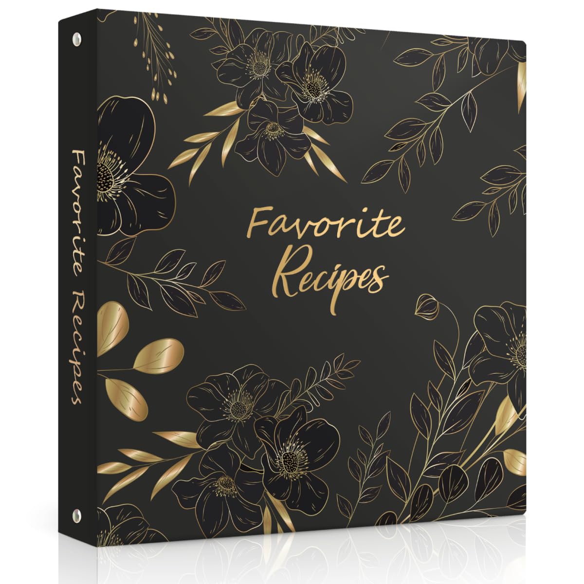 Raccoglitore per ricette, 8,5 x 11 cm, 3 anelli, libro di ricette da scrivere nelle proprie ricette, organizer per ricette con carte, maniche e divisori, raccoglitore per ricette a pagina intera