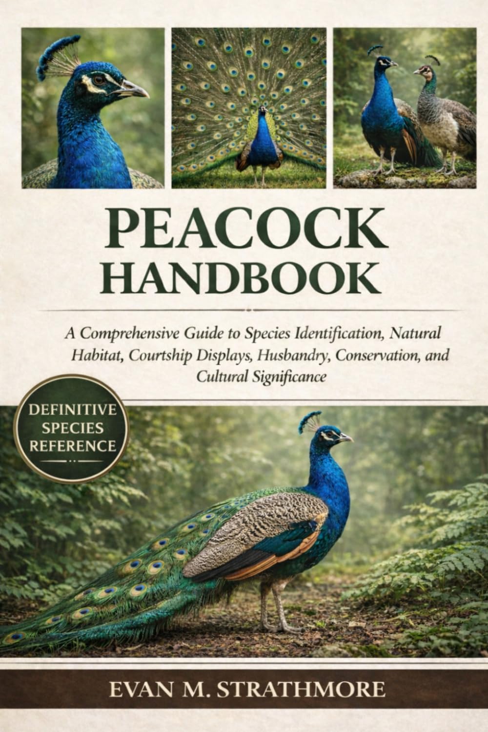 PEACOCK HANDBOOK: A Comprehensive Guide to Species Identification, Natural Habitat, Courtship Displays, Husbandry, Conservation, and Cultural Significance
