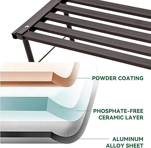 Miniatura 4 de Soporte de Metal para Plantas, Soporte de Aluminio Resistente al Óxido para Macetas, Estantería de Exhibición de Jardineras de Servicio Pesado para