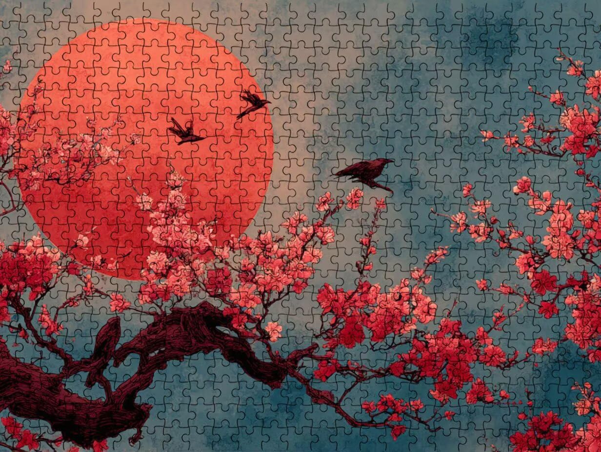 Puzzle de 3000 Piezas para Adultos, Luna Roja, Clásicos YHPGL7-323