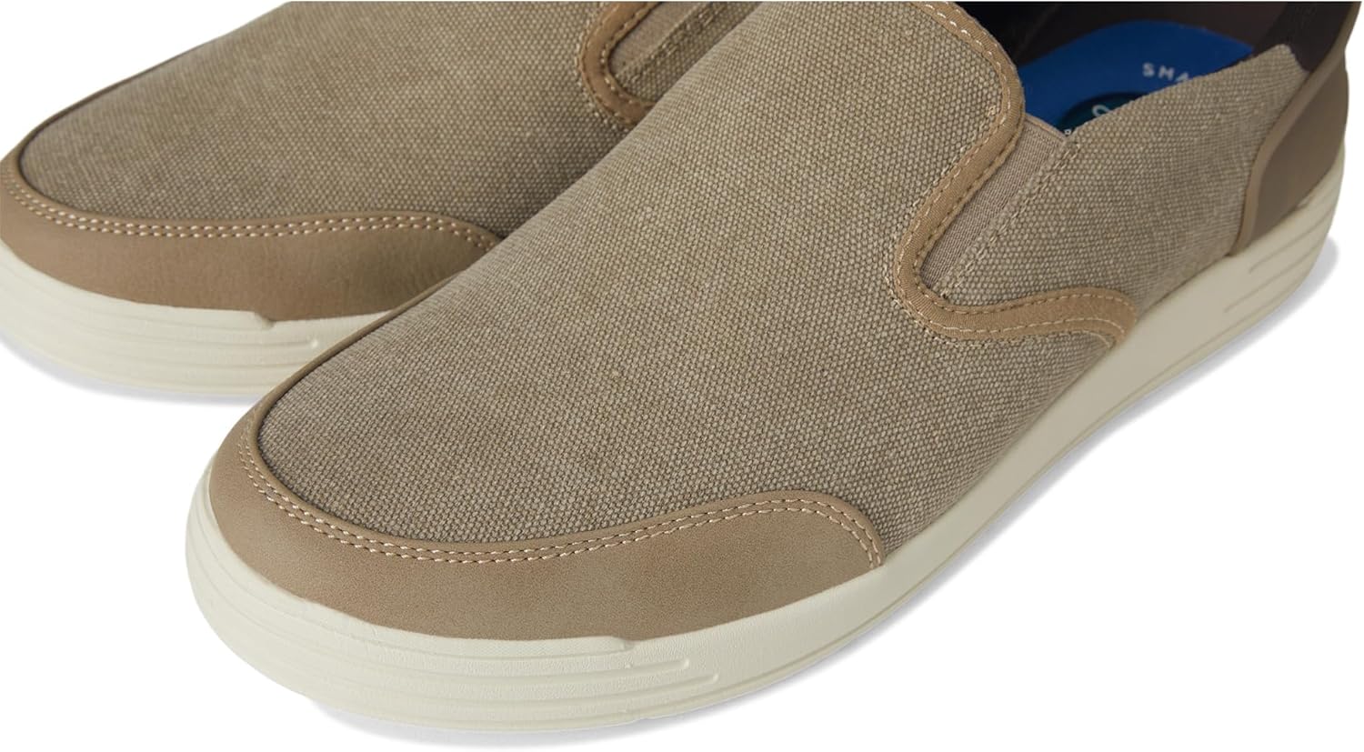Nunn Bush Mens Kore City Walk Canvas Ez Moc Toe Slip-on Sneakers Easy on and Easy Off - Image 6