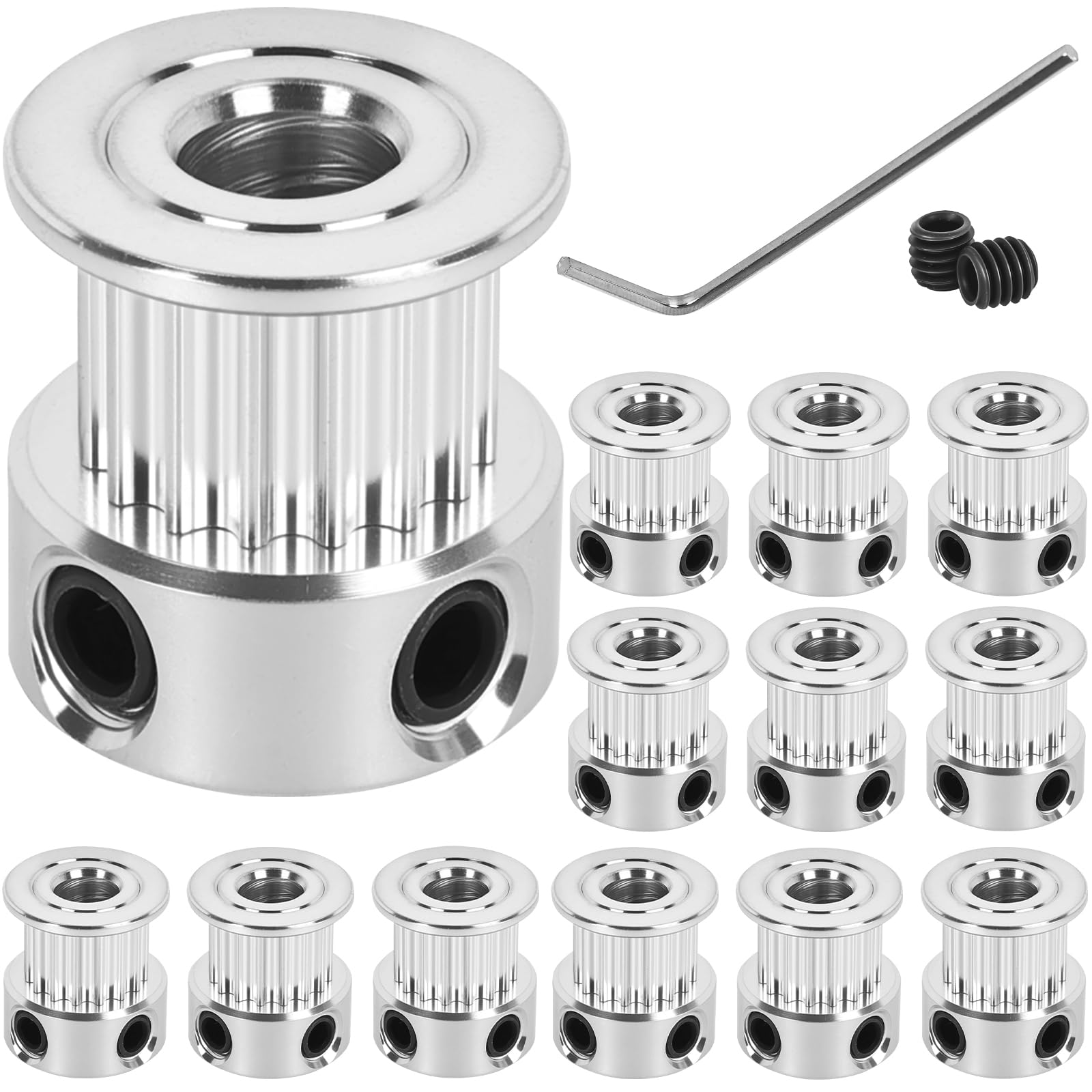 12 Pack GT2 Timing Belt Pulley 20 Teeth,8mm bore,synchronous Pulley — Amazon image 16