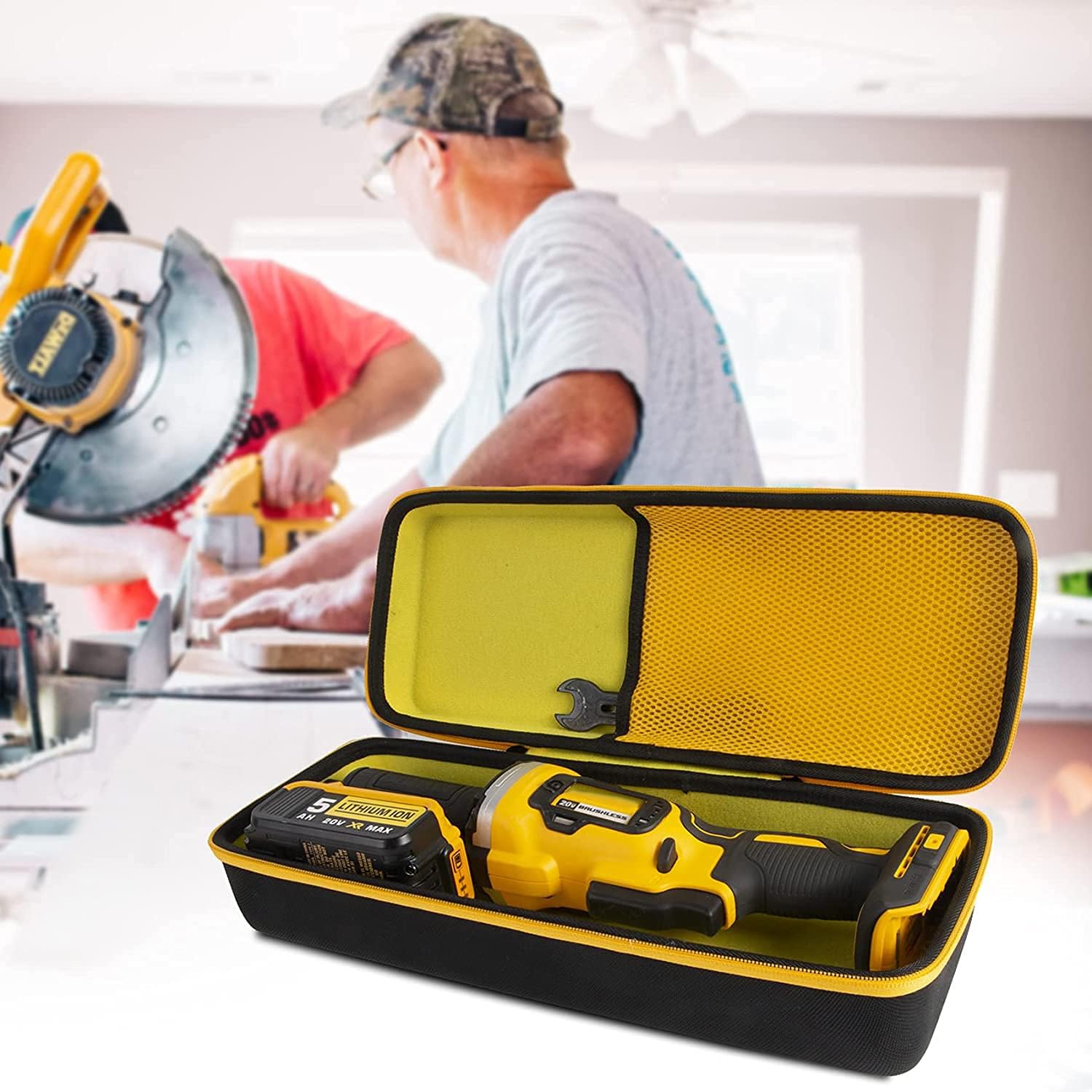 khanka Hard Case for Dewalt Jobsite Pro Water-Resistant Portable Wearable Speaker + Hard Case for DEWALT 20V MAX* Die Grinder (DCG426B), Case Only