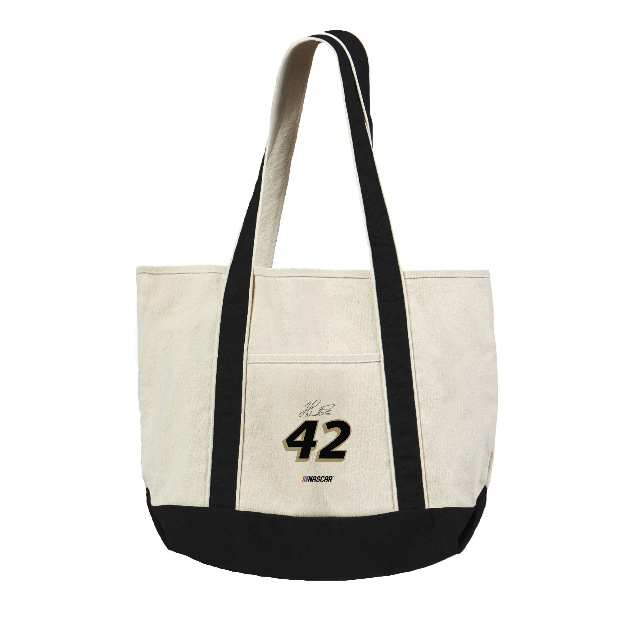 Northwest NASCAR Number Black Canvas Tote with Colored Strap