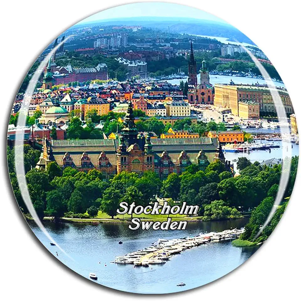 Kylskåpsmagnet Stockholm souvenir