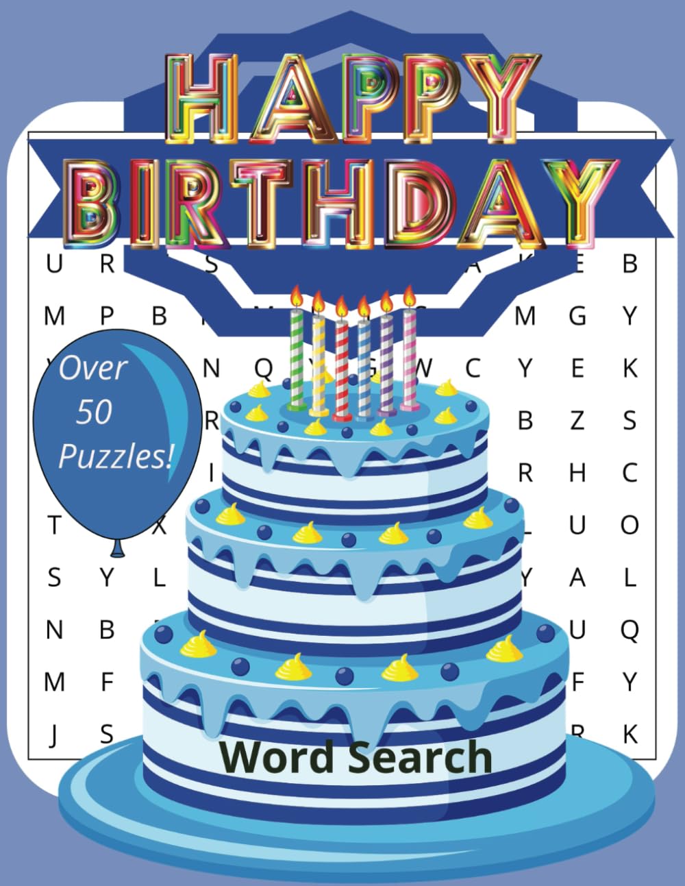 Birthday Word Search Large Print: birthday word search, puzzle books, for adults, teens and seniors, gift | 6x9 inches, 110 pages