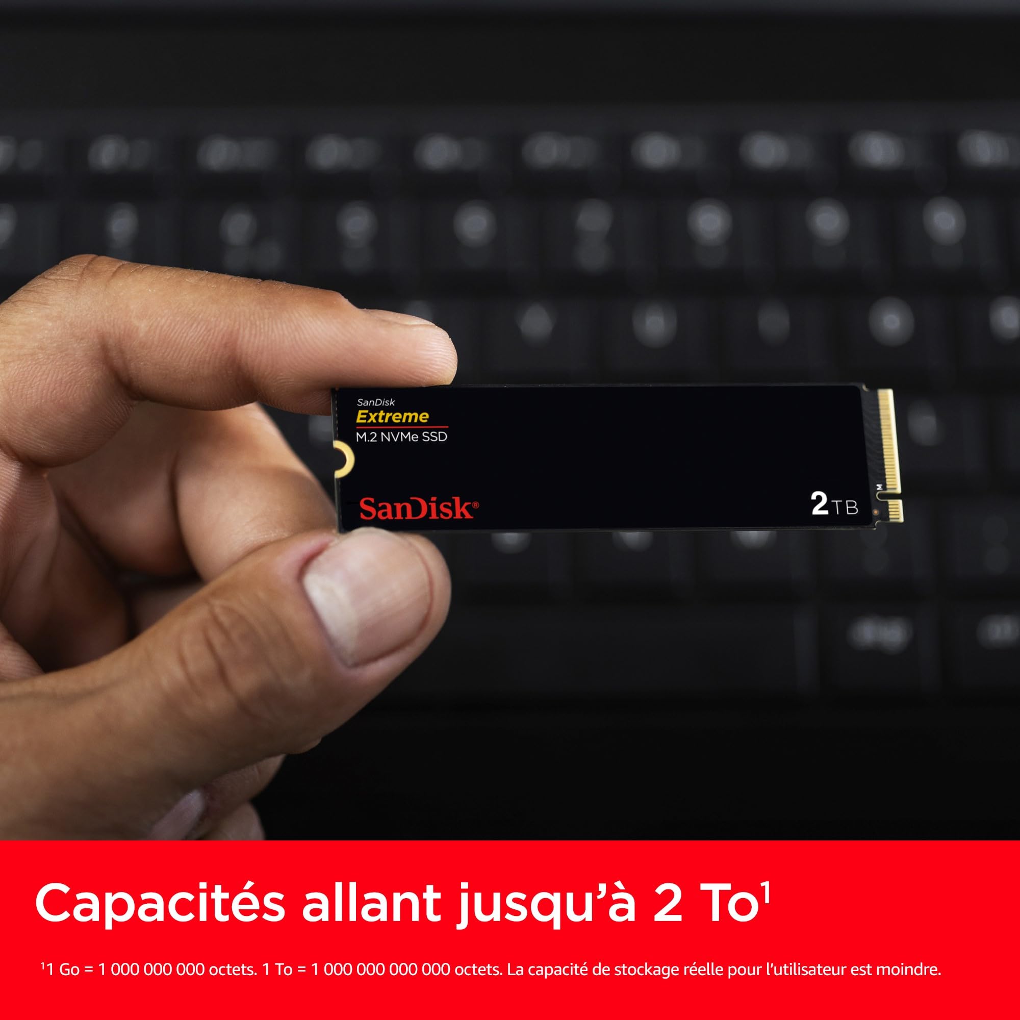 SanDisk Extreme 1 To M.2 2280 PCIe Gen 4 NVMe SSD 5150 MB/s