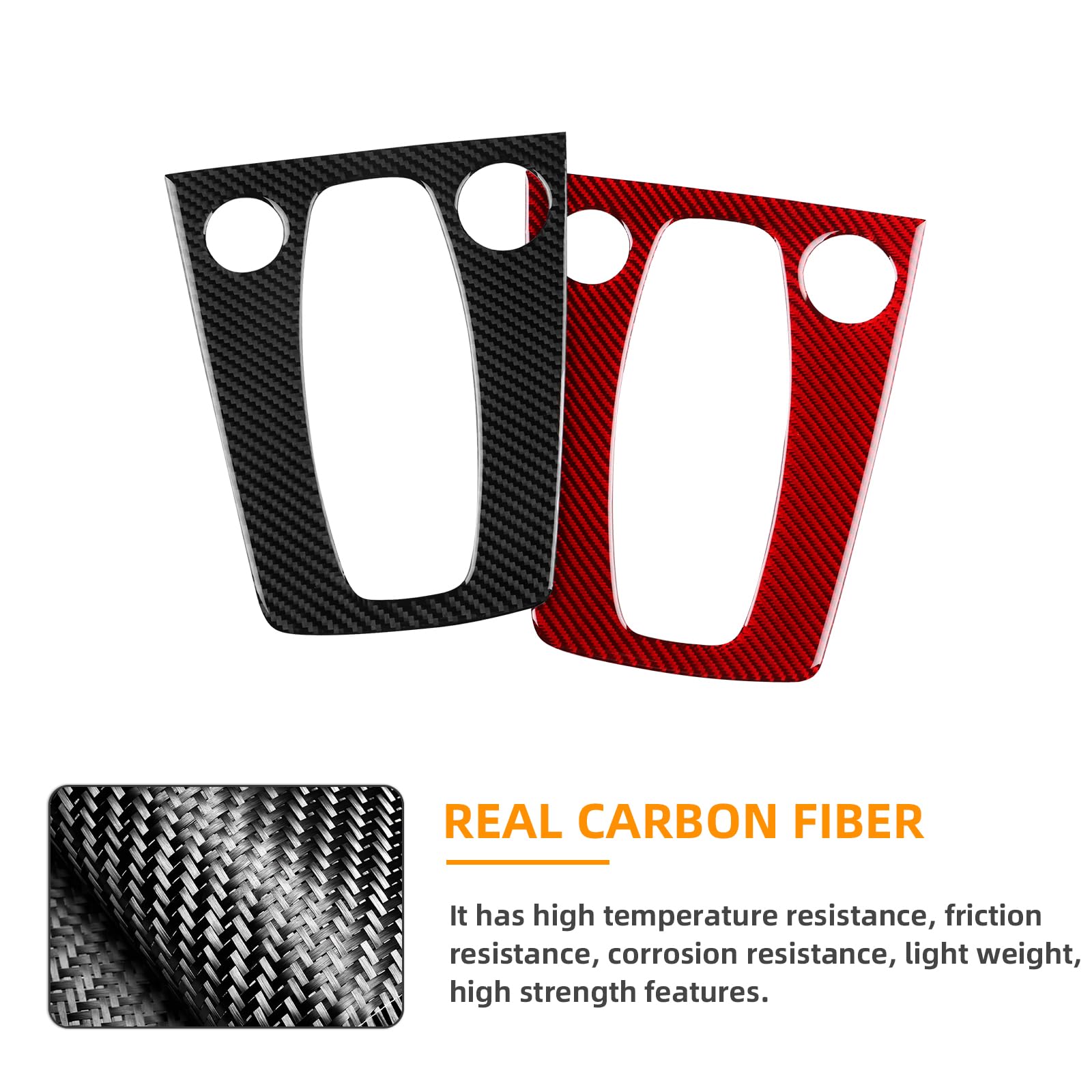KUNGKIC Per Audi A3 S3 8Y 2025 2026 in fibra di carbonio auto centrale console cambio telaio esterno decorazione pannello adesivo accessori interni (cambio automatico, nero)