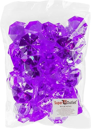 Miniatura 5 de Super Z Outlet cristales redondos acrílicos de color imitación de diamante gemas de tesoro para esparcir sobre la mesa llenar jarrones eventos bodas