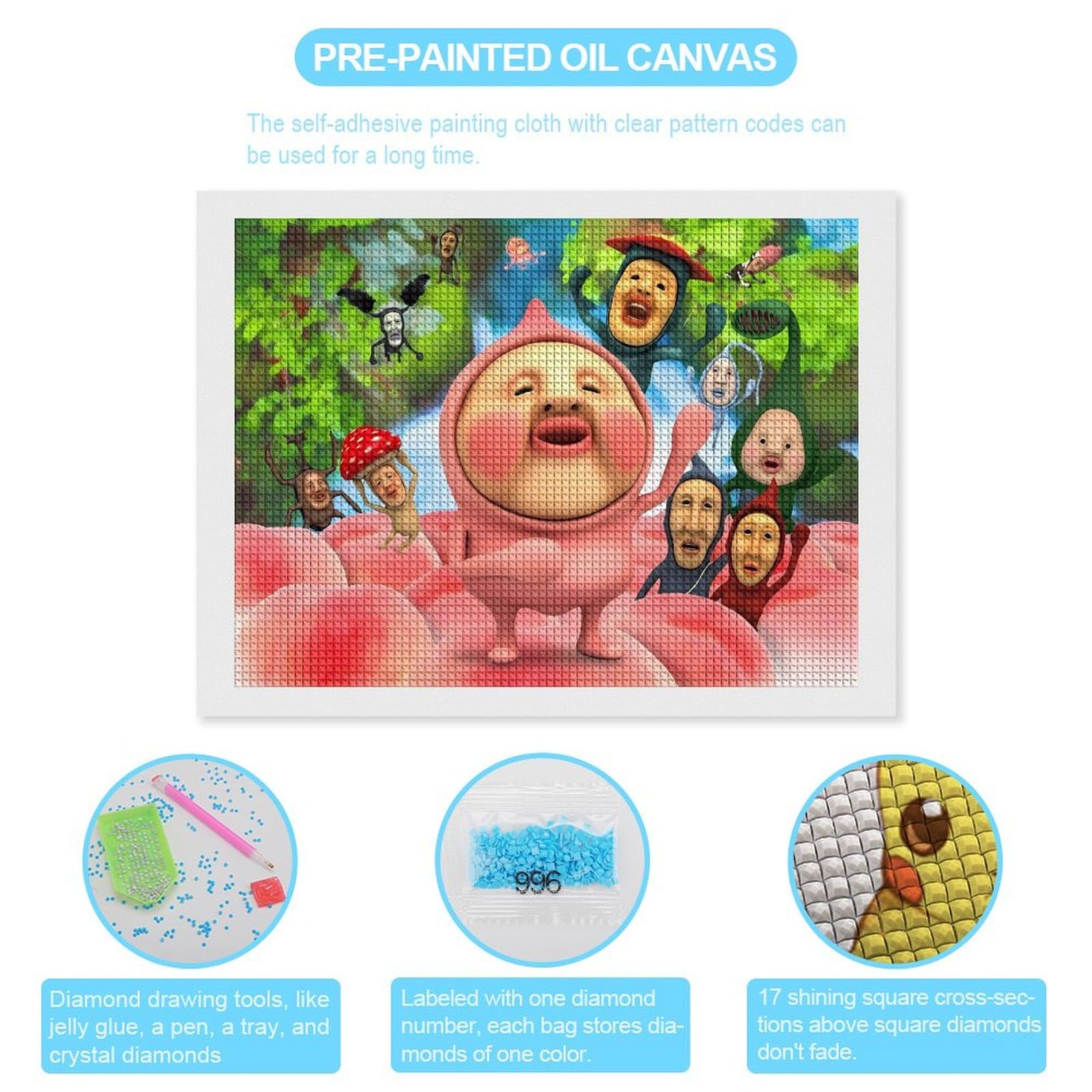 Amazon.co.jp: こびとづかん14ダイヤモンドアート ダイヤモンドアート