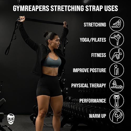 Miniatura 4 de Gymreapers Correa elástica para terapia física, banda elástica no elástica de 10 bucles, correa elástica de neopreno para yoga, pilates, ejercicio,