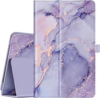 Fintie Folio Case for Alcatel Joy Tab 2 Tablet 8-inch 2020 Release (Model: 9032Z) - Premium PU Leather Protective Stand Cover with Pencil Holder, Also fits for TCL Tab 8.0" Tablet (Lilac Marble)