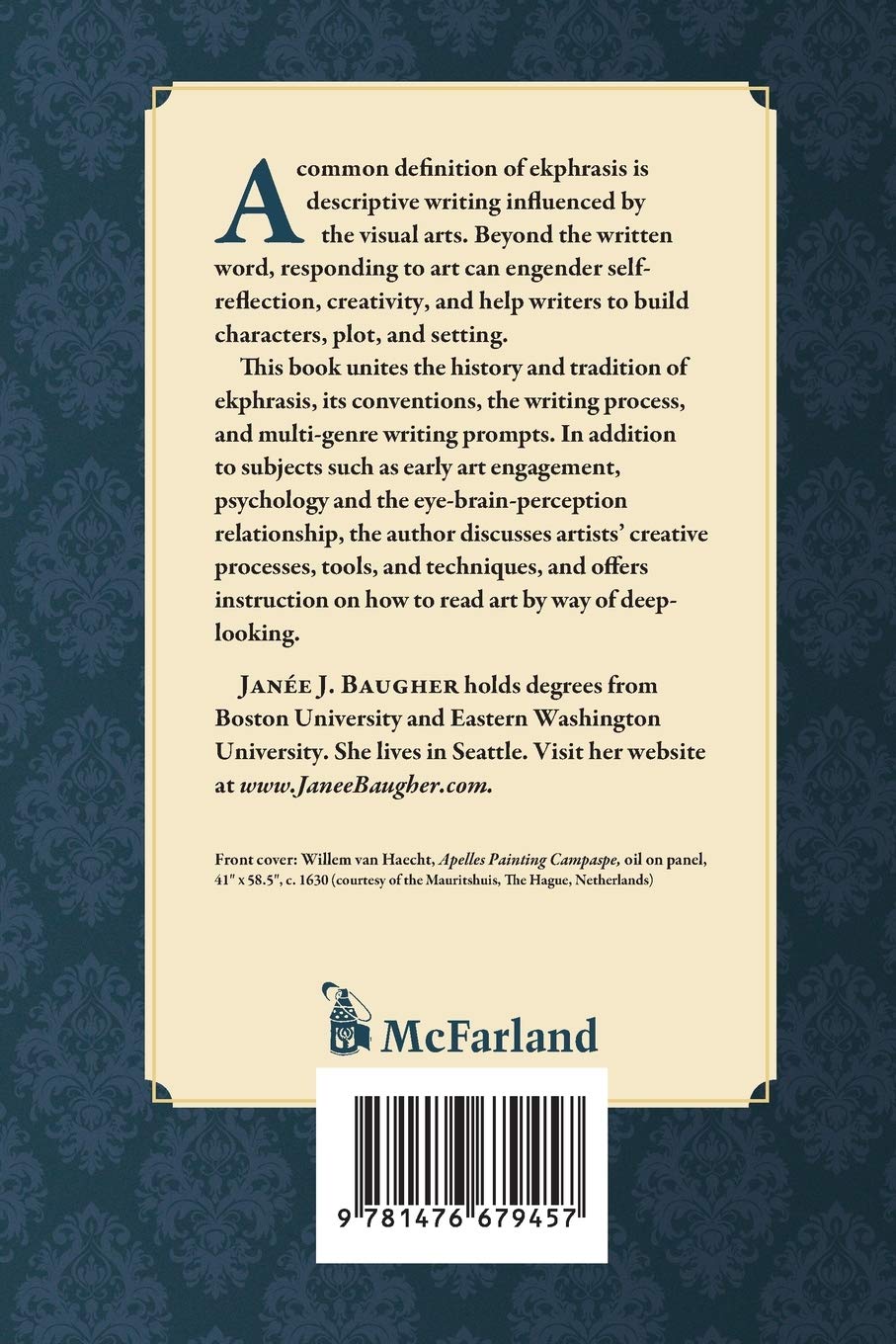 The Ekphrastic Writer: Creating Art-Influenced Poetry, Fiction and Nonfiction      Paperback – June 19, 2020