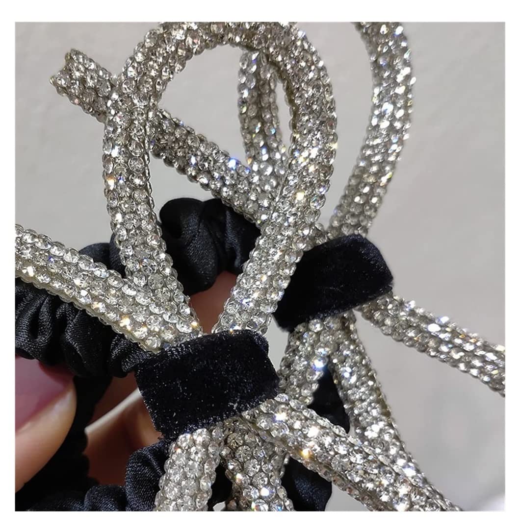 Scrunchies Haargummi 5pcs Bogen-Gummiband-eleganter Haar-Zusatz-Pferdeschwanz-Gummiband-Haar-Ring Zopfgummi Elastische