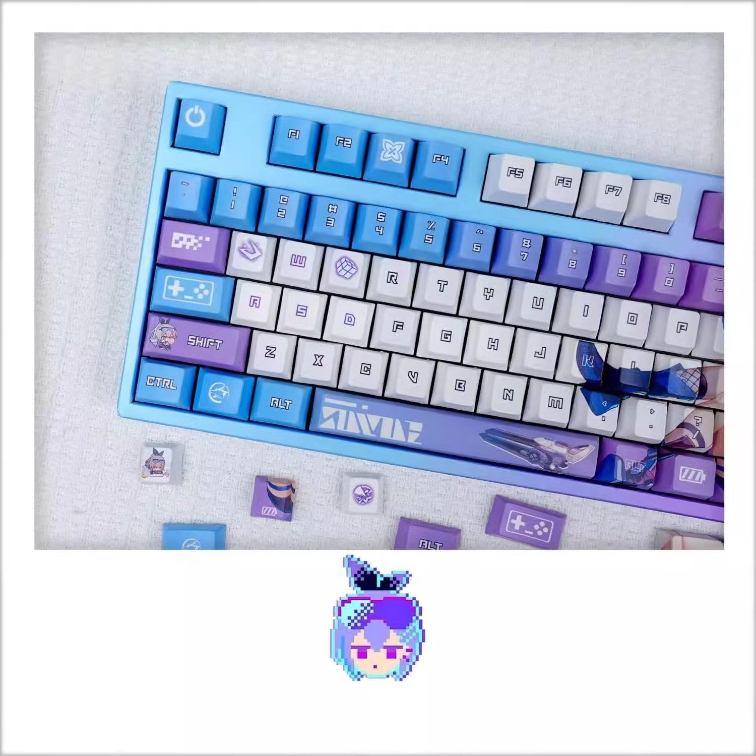 Amazon.co.jp: 崩壊：スターレイル 銀狼 PBT 染め 昇華 キーキャップ