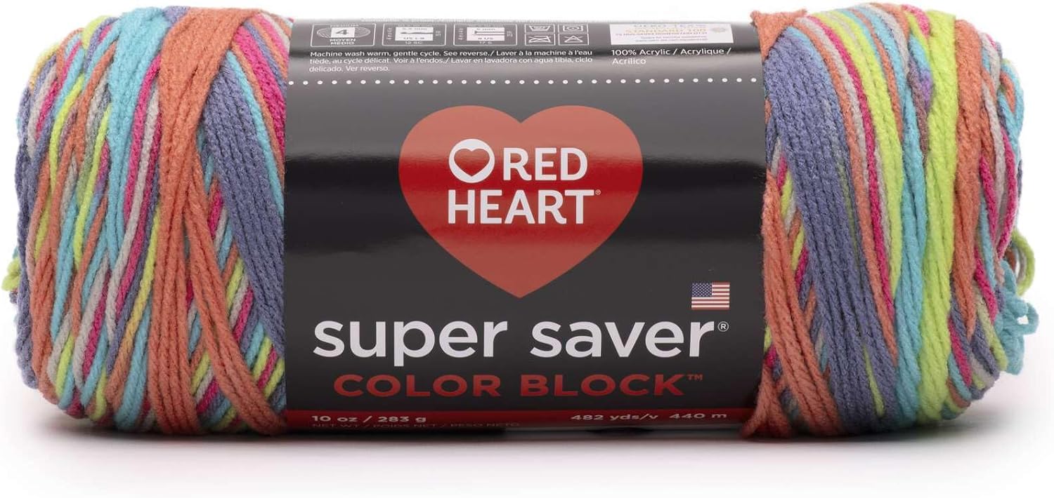 Red Heart Super Saver Color Block Yarn
