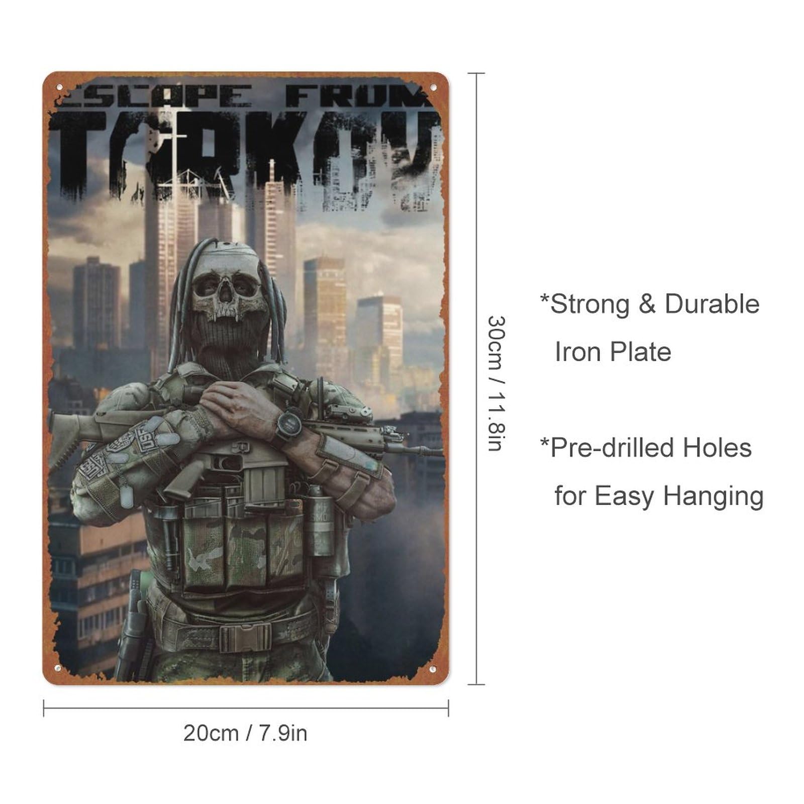 Amazon.co.jp: Escape from Tarkov Boss ポスター ブリキ製 メタル
