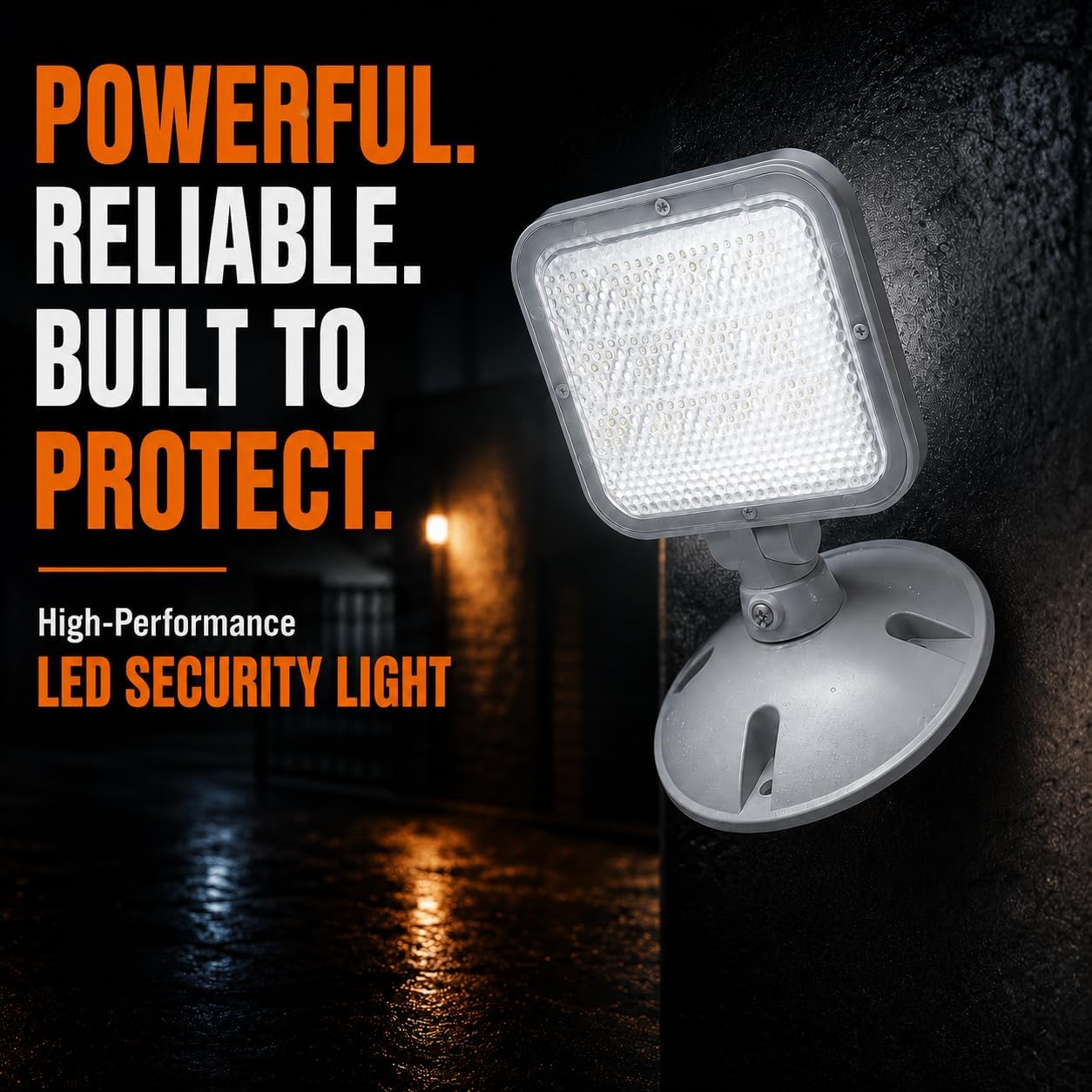 Remote Outdoor Emergency Light Head – Single Head LED Lamp - Weatherproof Emergency Exit Lighting – 3.6V OR 9.6V Volts, 1.7 Watts (1 Pack)