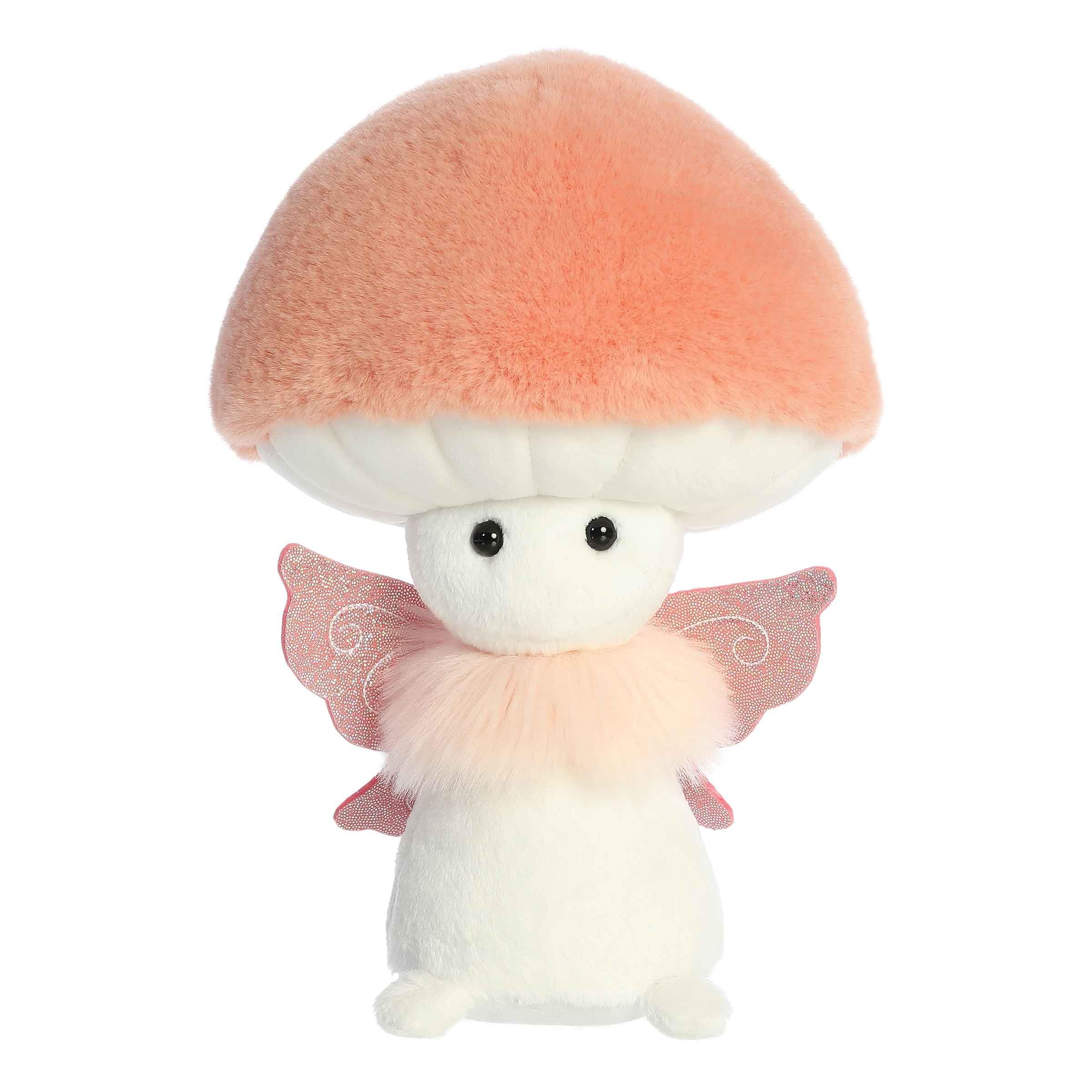 Aurora® Vibrant Fungi Friends™ Fairy Stuffed Animal - Unique Design - Loveable Companions - Peach 9 Inches