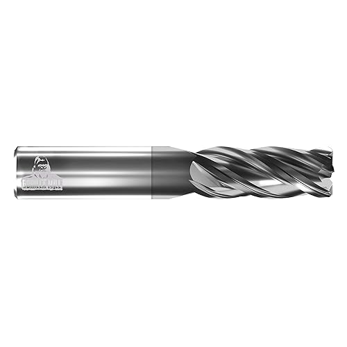CGC  Herramientas gm14r4 Gorilla Alto Rendimiento gmx-35 Coated carburo End Mill, RADIUS Final, diámetro 4 flauta, 14", 34" Loc, 2  12" Oal, 0.015"