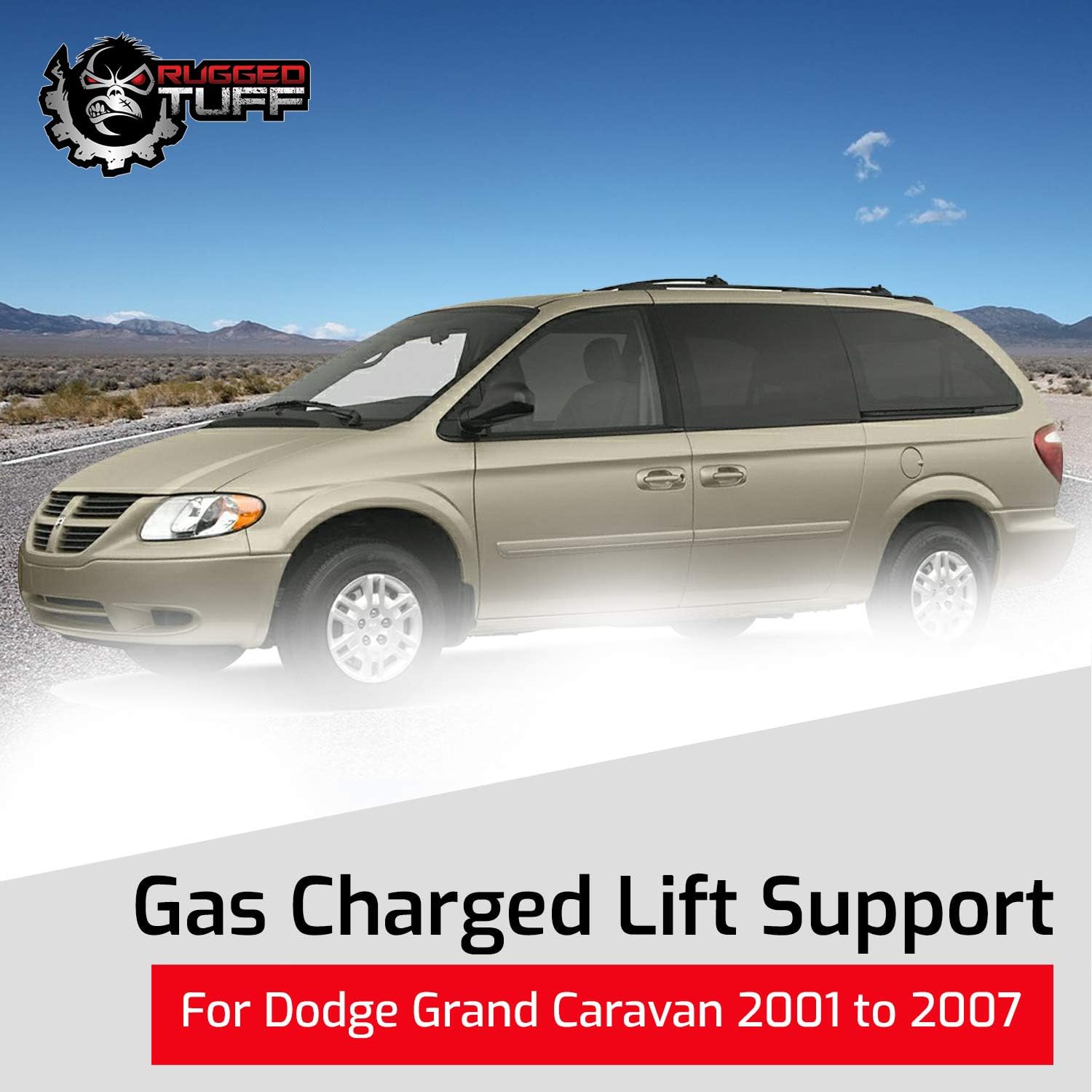 Rear Liftgate Lift Supports Shocks Struts for 01-07 Dodge Grand Caravan, 00-07 Chrysler Town & Country, 01-03 Chrysler Voyager Hatch Trunk Gas Dampers 4535 04894554AB (2 Qty)