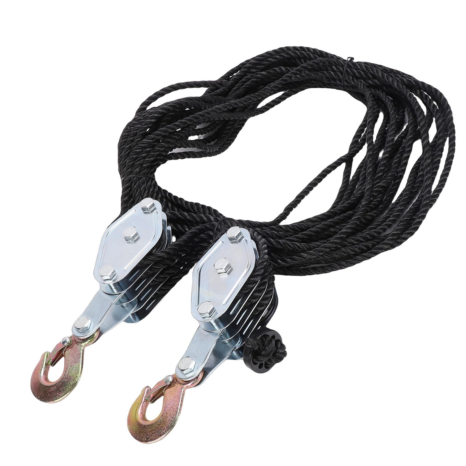 Seilzug-Flaschenzugsystem, 2200LB, Flaschenzug und Tackle, 8:1-Verhältnis, Hebekraft, robuster Flaschenzug zum Heben schwerer Gegenstände, Garagenlager