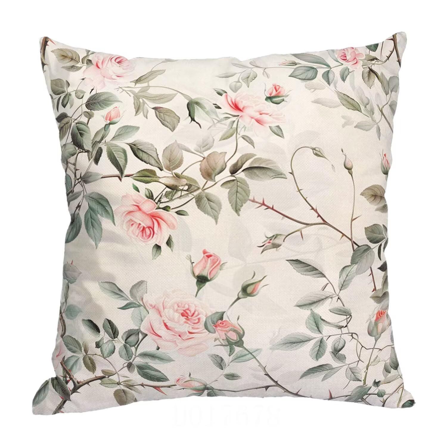 Fundas Cojines SuavesFlores Fundas Cojines Cuadradas Suaves Funda Almohada Cojines Suaves Sillas Jardin para Oficina Jardín Cama Sofá Banco Interior o Exterior Juego de 4 Funda Cojin Hoja mu-451
