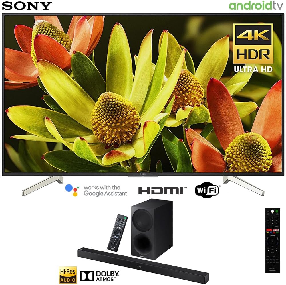 Sony XBR60X830F 60"-Class Bravia 4K HDR Ultra HD Smart LED TV HTX9000F 2.1ch Soundbar with Dolby Atmos