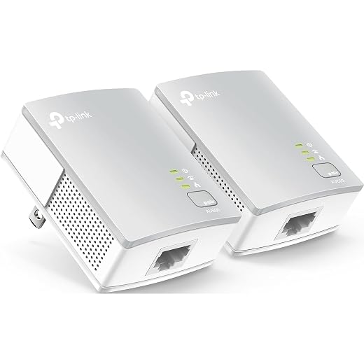 Kit de démarrage pour adaptateur nano Powerline TP-Link AV600, jusqu'à 600 Mbps (TL-PA4010KIT)