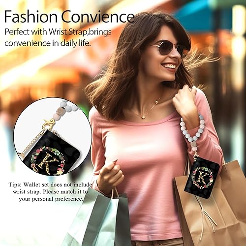 Miniatura 2 de Cartera delgada para tarjetas de crédito RFID para mujer, mini-cartera pequeña para mujer, carteras para tarjetas para mujer, delgada, cartera