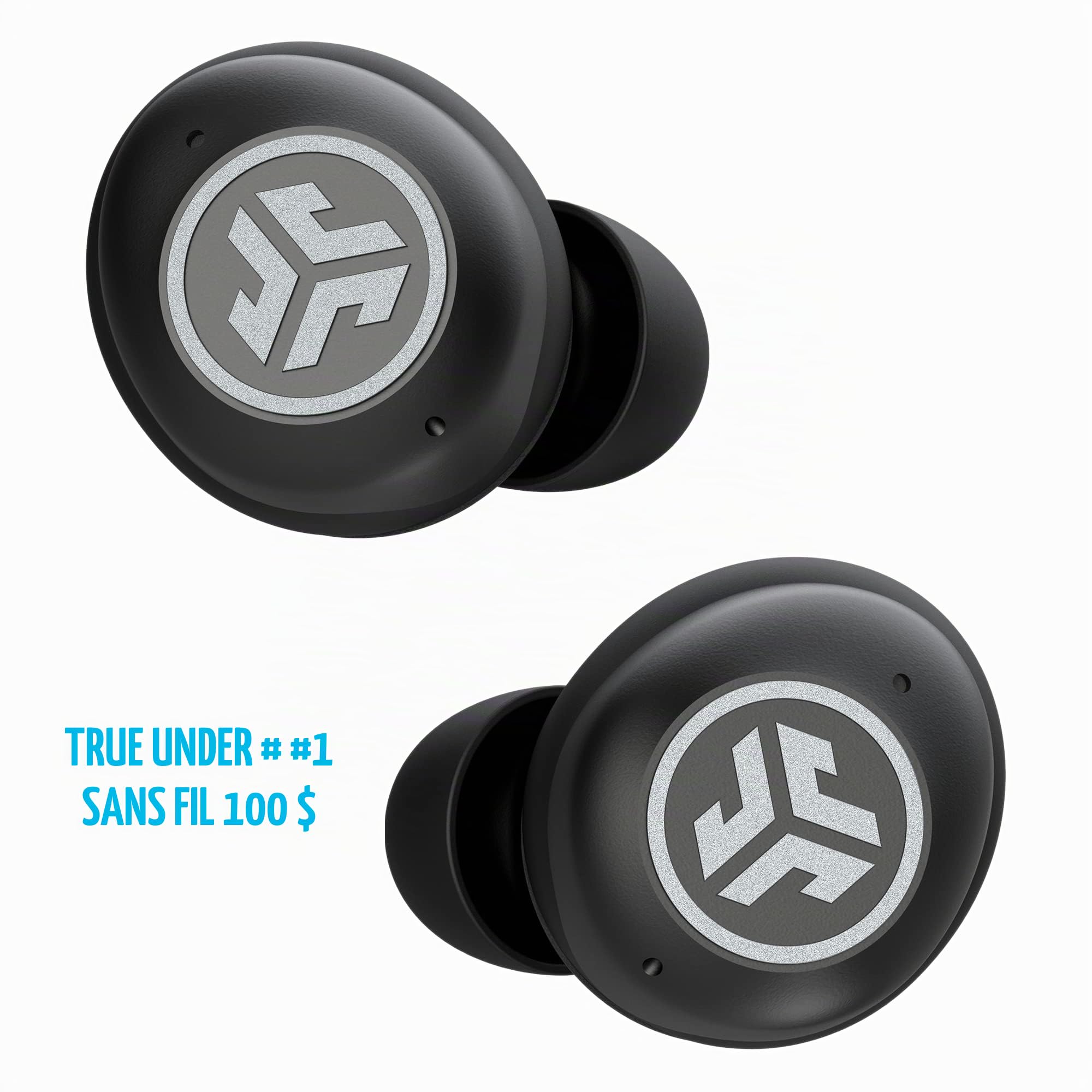 JLab JBuds Air Pro Écouteurs Bluetooth sans Fil - Tile Tracker, Noir