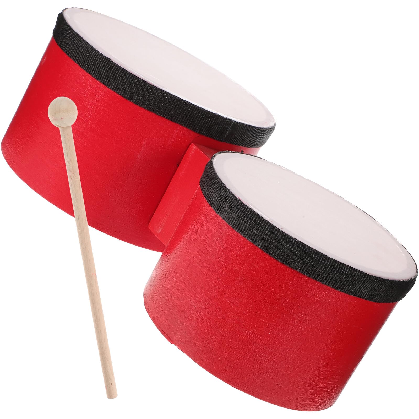 Batteria per Ragazzo Ragazza 8-12 Anni Bongo Tamburi Bonghi Percussione Set Educativo Compatto Leggero Sicuro Strumenti Musicali Giocattolo Didattico