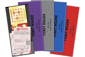 Geosar Lottery Ticket Holder: Keep Your Tickets Safe and Organized (5 Pack)