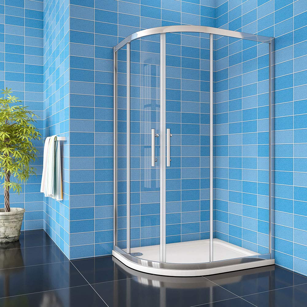 1000x800x1900mm Xinyang Quadrant Shower Enclosure 8mm Easy Clean Glass Sliding Shower Cubicle Door