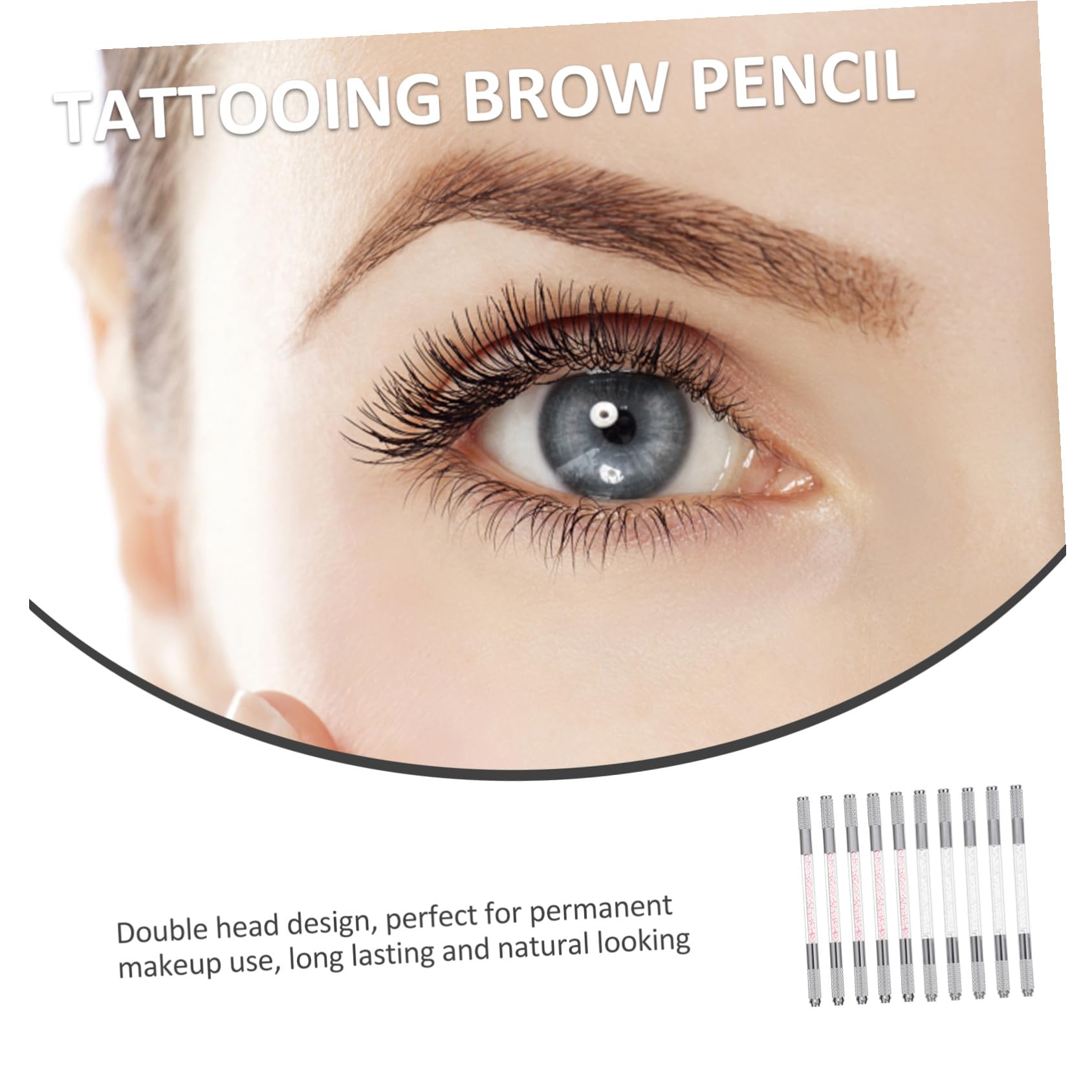 Augenbrauen Microblading Stifte mit Zwei Enden 10 Stück für Tattoo