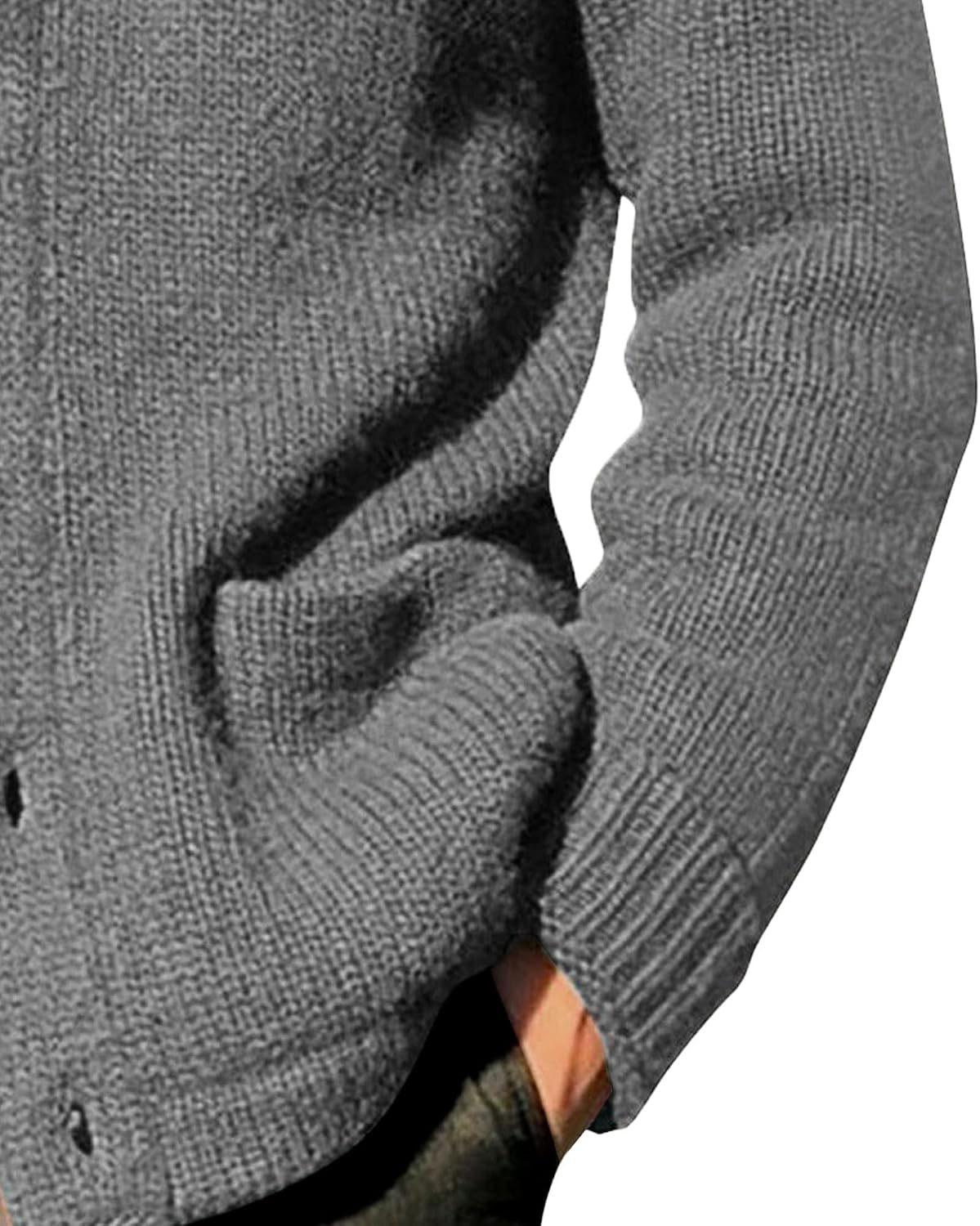 Cardigan Sweater for Men Shawl Collar Long Sleeve Button Knitted Sweaters Lightweight Warm Knit Ribbed Cardigans
