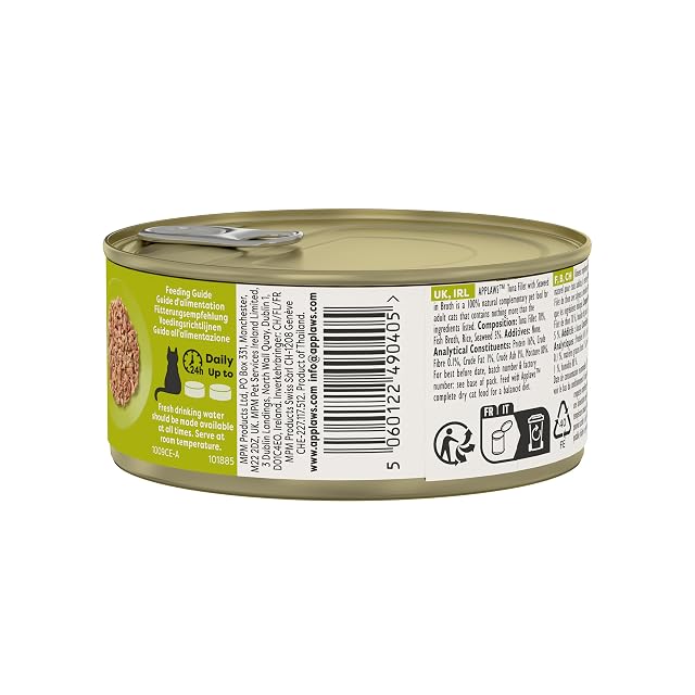 Foto 4 de 7 de Applaws Gato Alimentación Atún Curva & Alga Marina» 24x70g