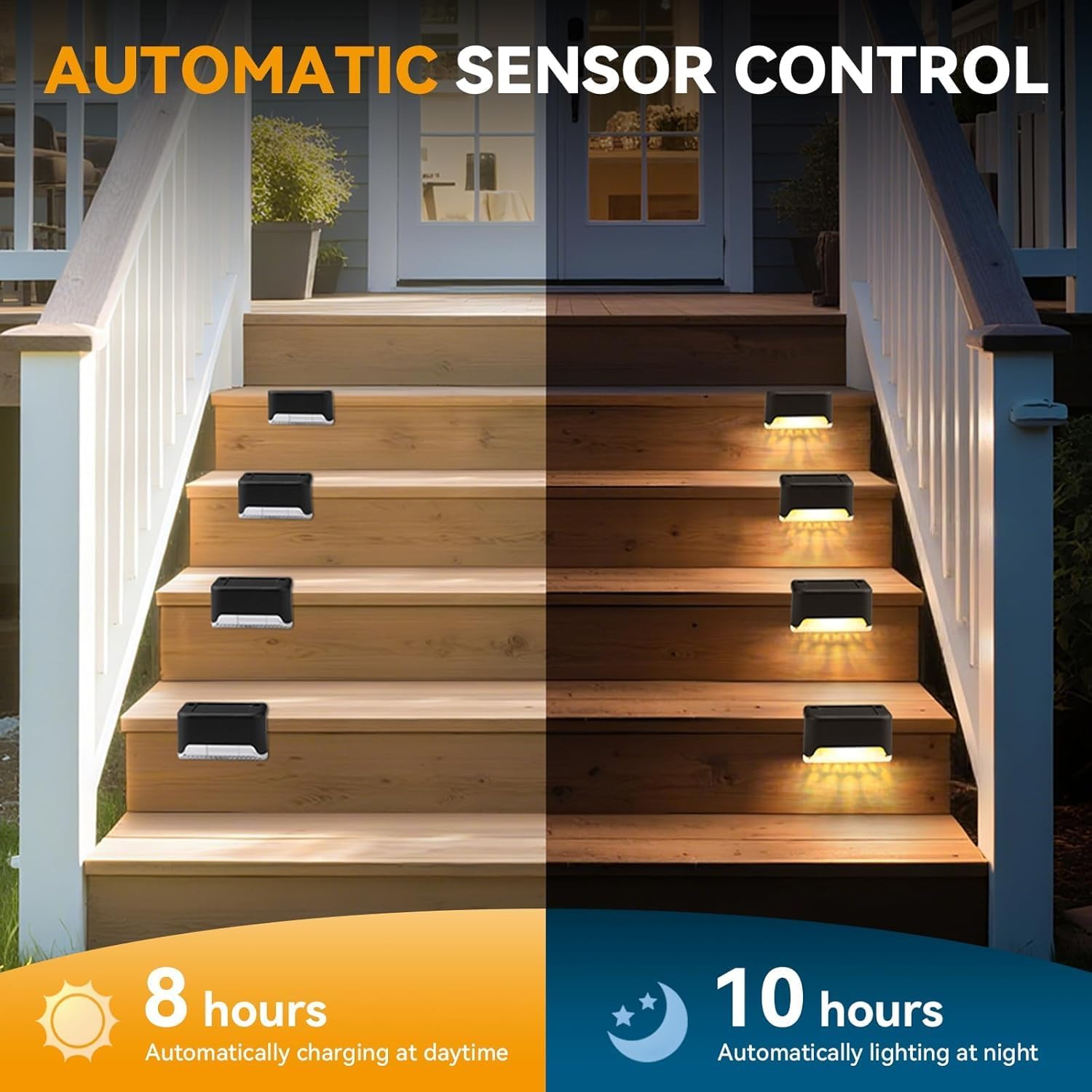 Solar Stair Lights - Outdoor Deck & Garden Lighting -8