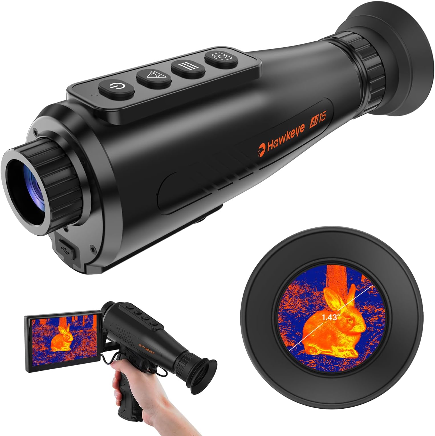 Portable Thermal Monocular for Hunting