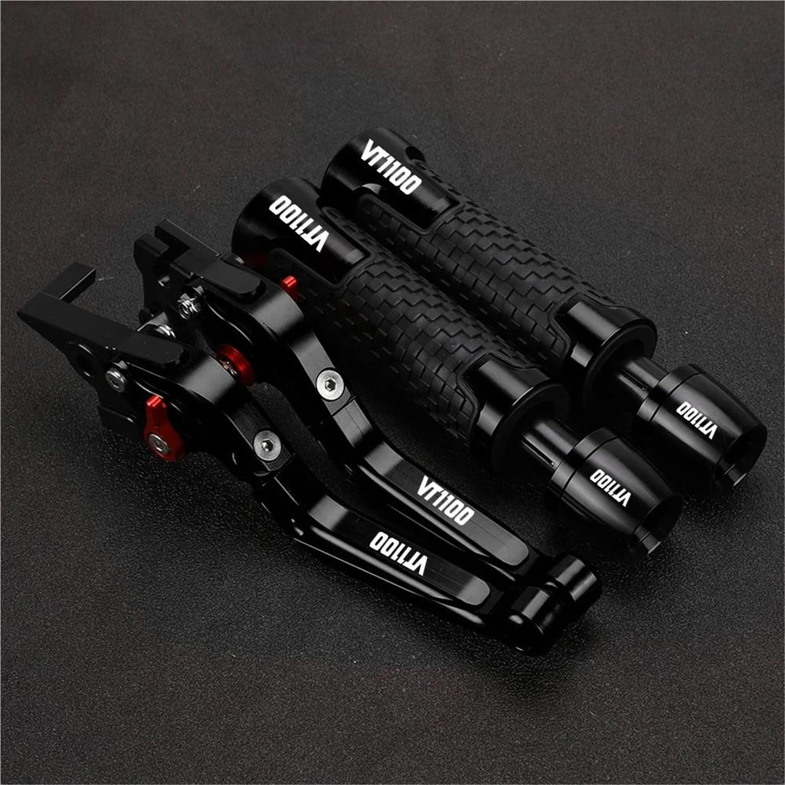 Poignées de guidon moto réglables VT1100 commande frein embrayage pliable