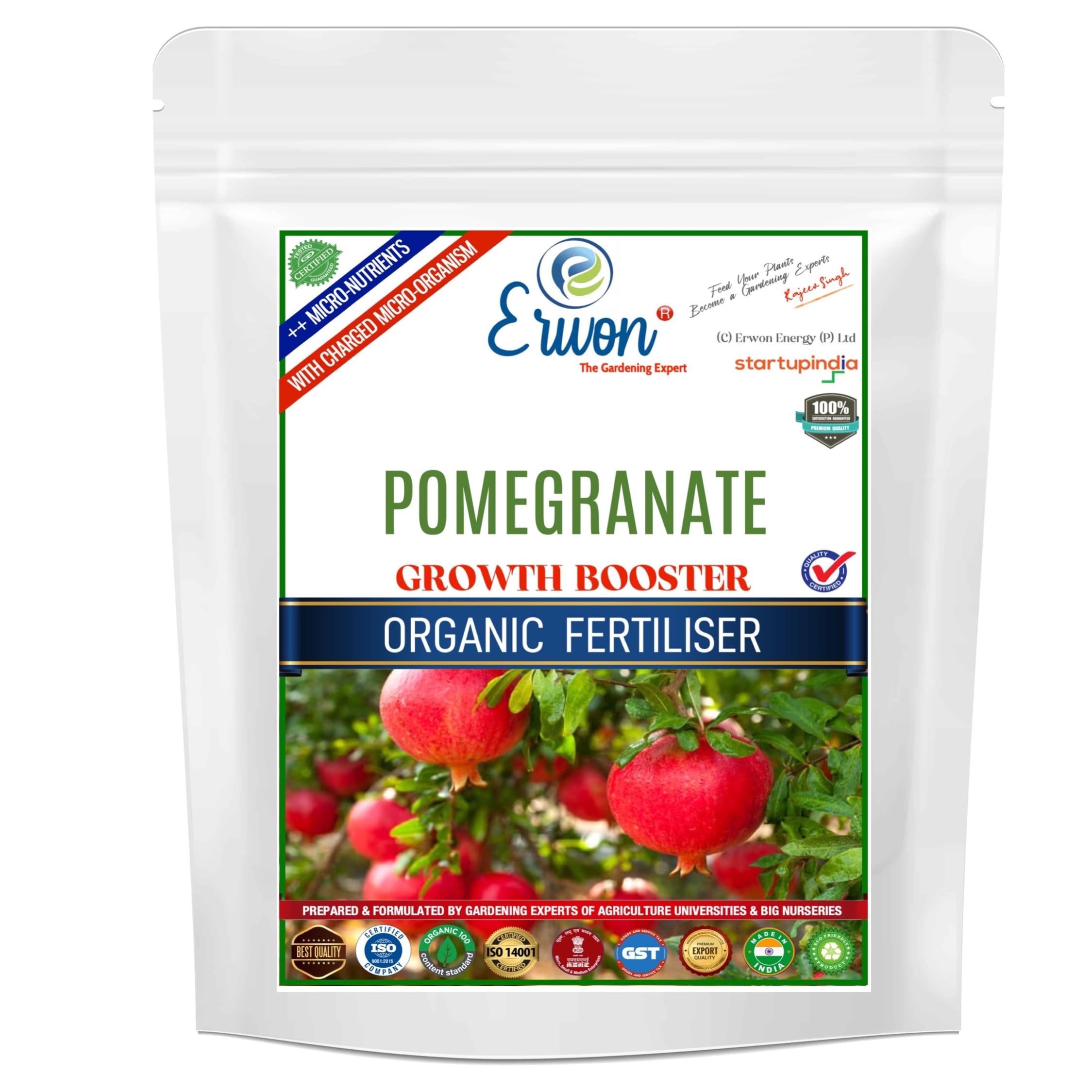 Erwon® Pomegranate Growth Booster, Premium Essential Powerful Organic Fertiliser for pomegranate Plants, with Charged Micro-organism and ++ Micronutrients (5 kg) (B0B5PF48JF) Amazon Price History, Amazon Price Tracker
