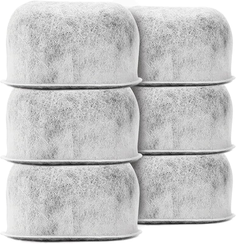 Pack of 6 Replacement Charcoal Water Filters for Cuisinart Coffee Machines - Compatible with Newer & Older Models