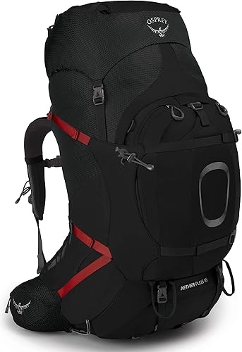 Miniatura 10 de Osprey Aether Plus 85L Mochila de mochilero para hombre, color negro, S/M Negro -,Axo Verde,https://www.amazon.com/dp/undefined