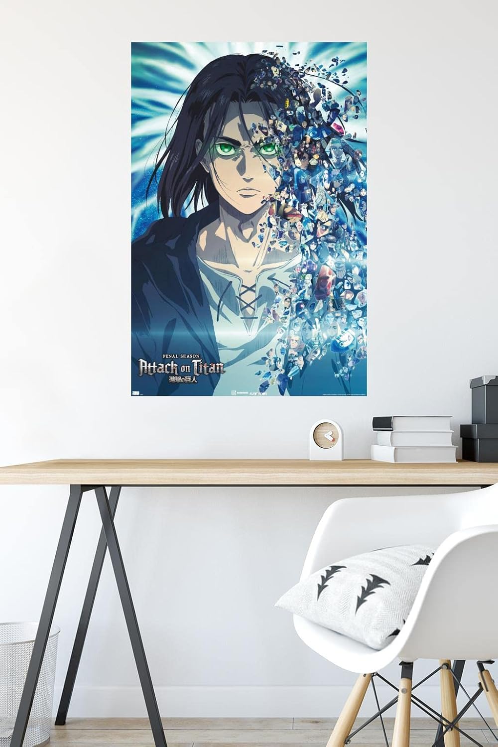Trends International Attack on Titan: The Final Season - Fragments Wall Poster, 22.375" x 34", Premium Poster & Mount Bundle