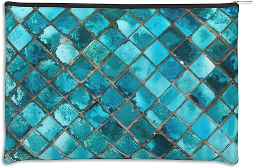 Miniatura 1 de Bolsa de maquillaje abstracta, mini bolsa de aseo portátil de viaje, organizador de brochas de maquillaje, accesorios estéticos, bolsa de