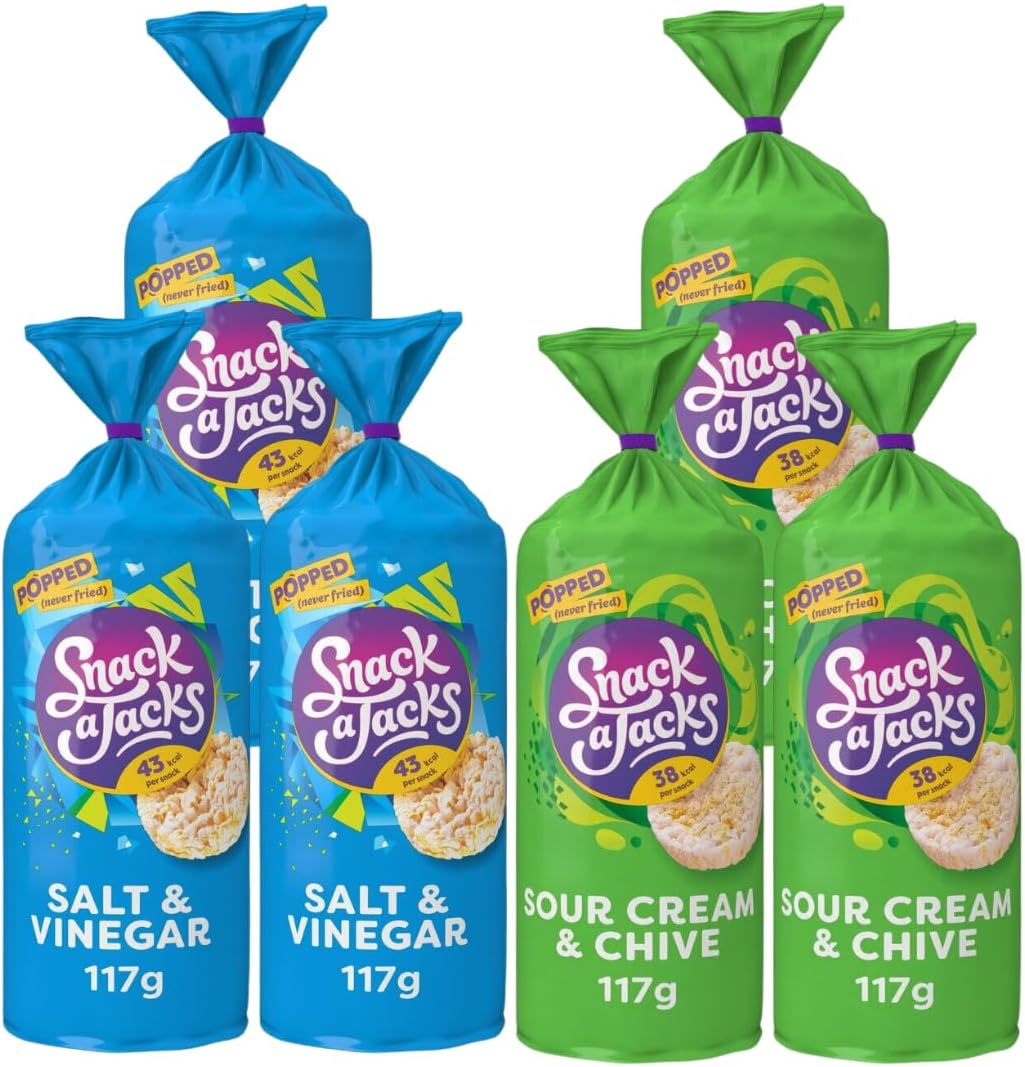 Rice Cake Bundle with Snack A Jacks Jumbo Salt & Vinegar 117g x3 and ...