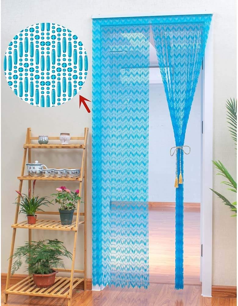 クリスタルビーズストリングカーテン 部屋の仕切り用 ホームウェディングパーティー デコレーション 吊り下げ ハンドメイド 2色 カス