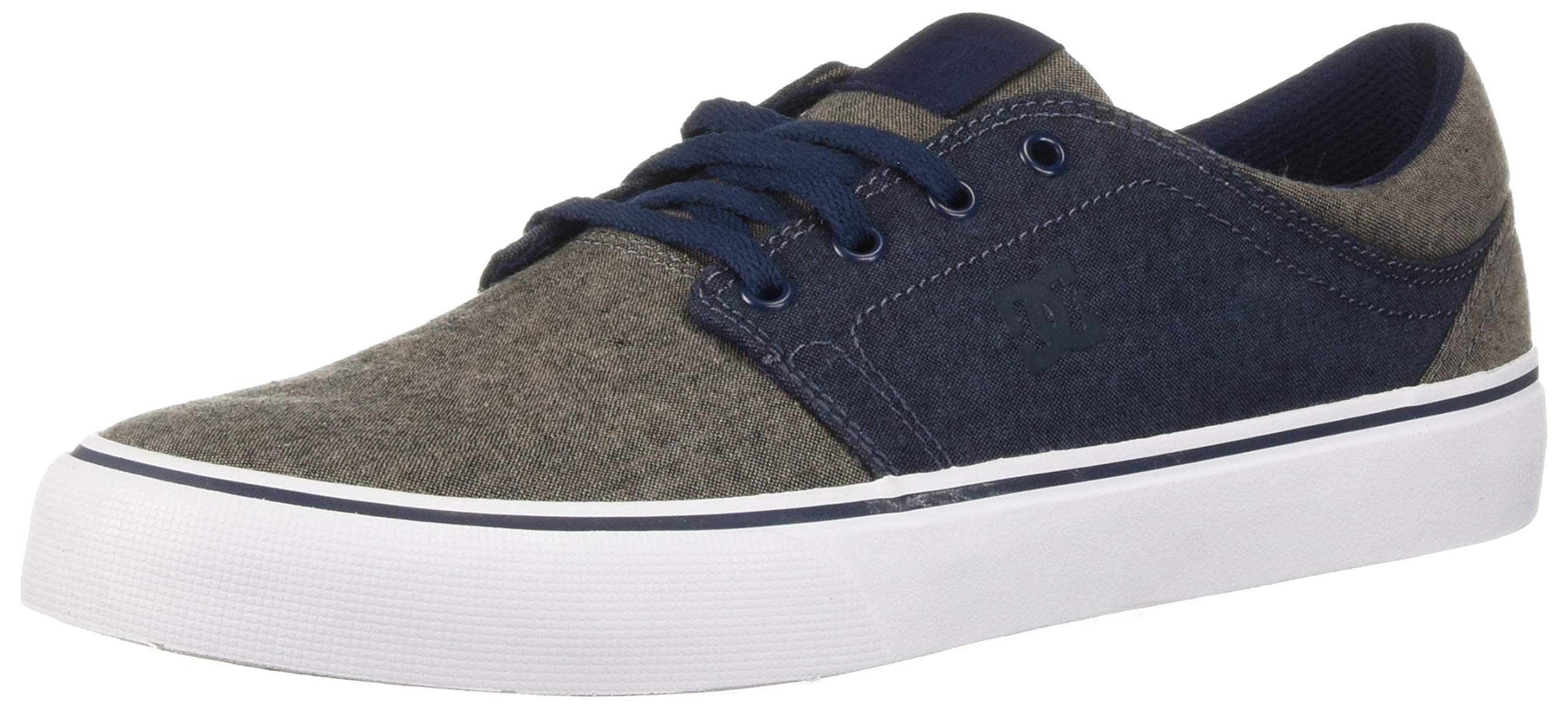 DC Men's Trase TX SE Skate Shoe, Navy/Dark Chocolate, 6 Medium US
