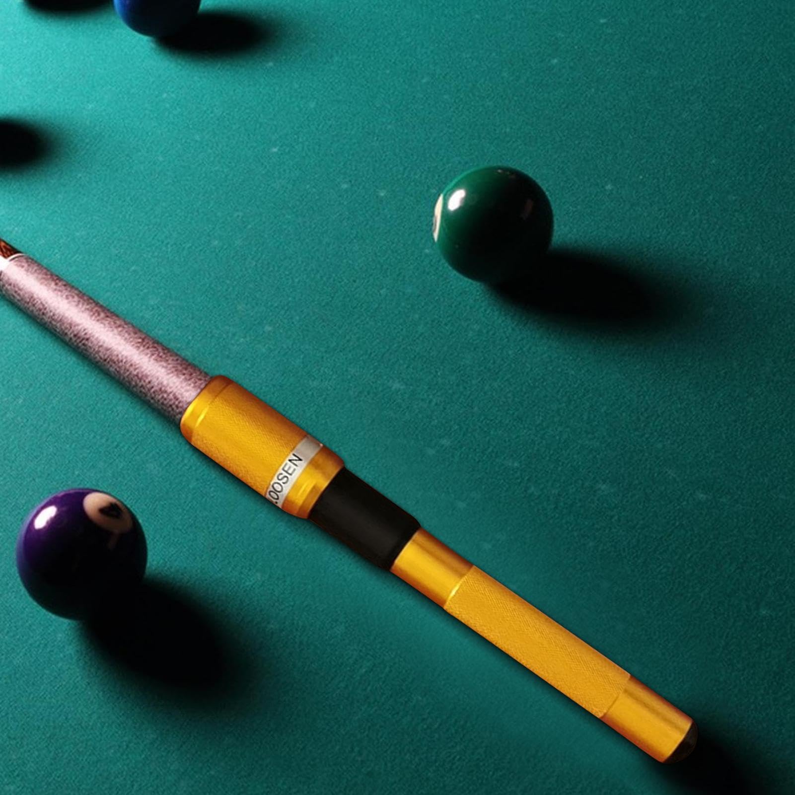 Extensión Telescópica Para Taco De Billar - Ligera, De Aluminio, Con Agarre De Goma, Para Bola 8 Y 9