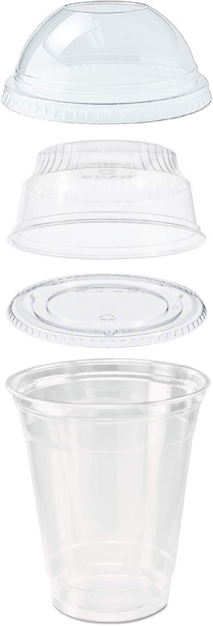 25 count Grab n' Go Parfait/Snack Cup, Includes Insert with Lid, and Dome Lid with Signature Party Picks (12 ounce)